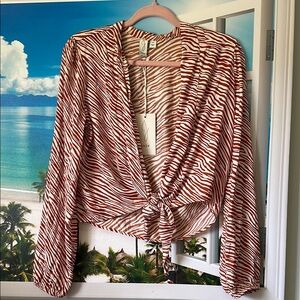 Joie Chic Zebra Print Women's Top